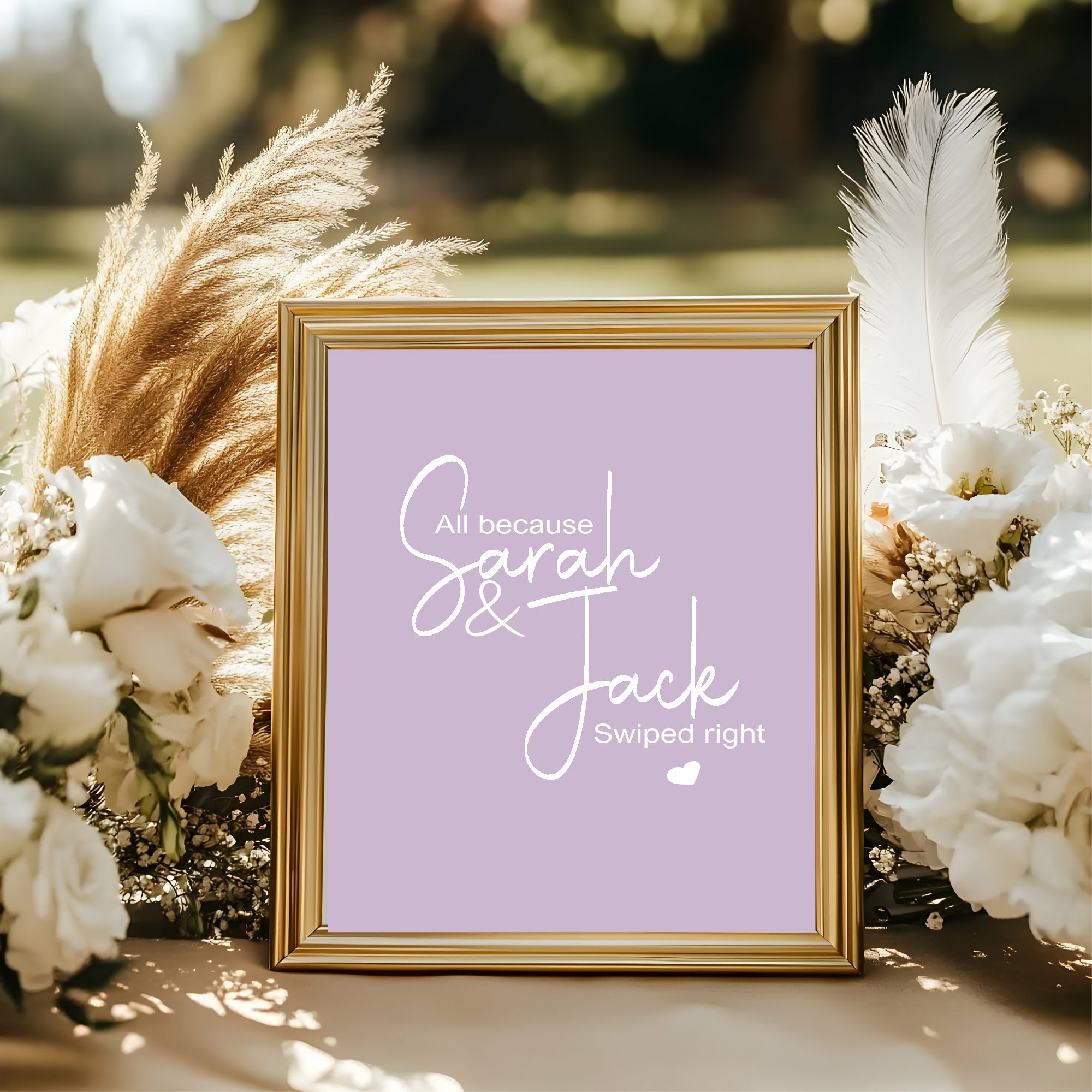 Pastel Swiped Right Engagement Party Invitations | Colour Options | Pack of 10