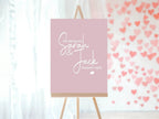 Pastel Swiped Right Engagement Welcome Party Sign | Colour Options - Larosier Prints