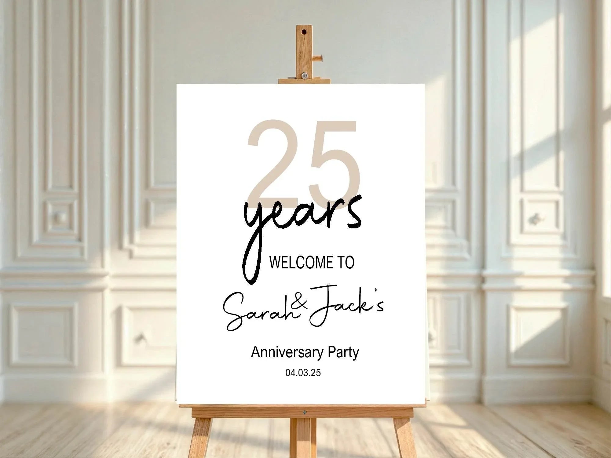 Anniversary Years Anniversary Party Sign - Larosier Prints