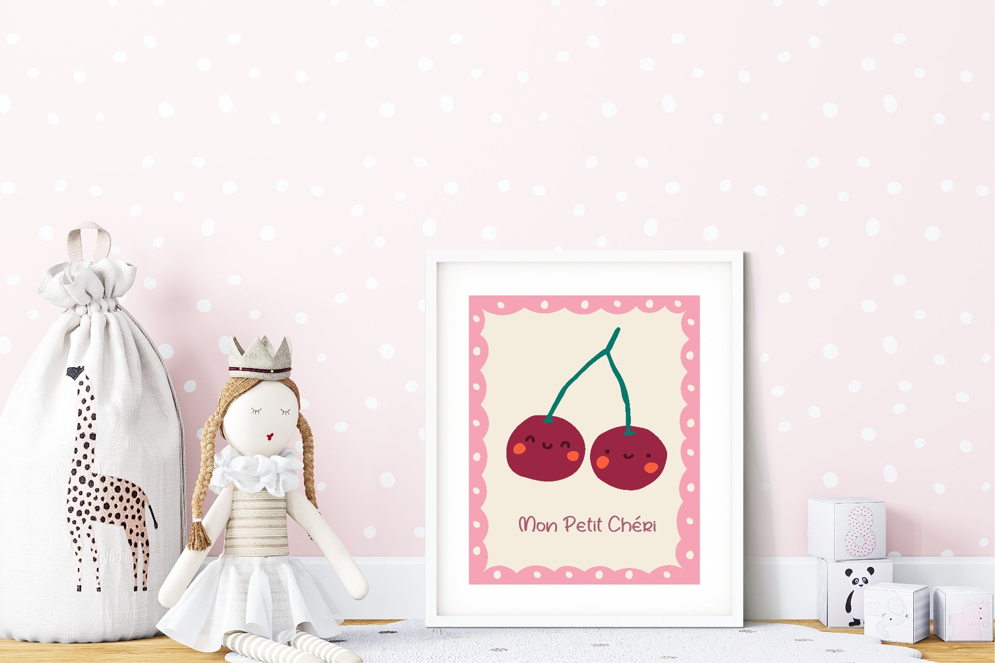Mon Petit Cheri Wall Art Print