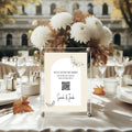 Dark Romance Vintage Moth Wedding QR Code Sign | 26. QR Code