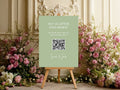 Willow personalised wedding QR code sign for guest photo sharing