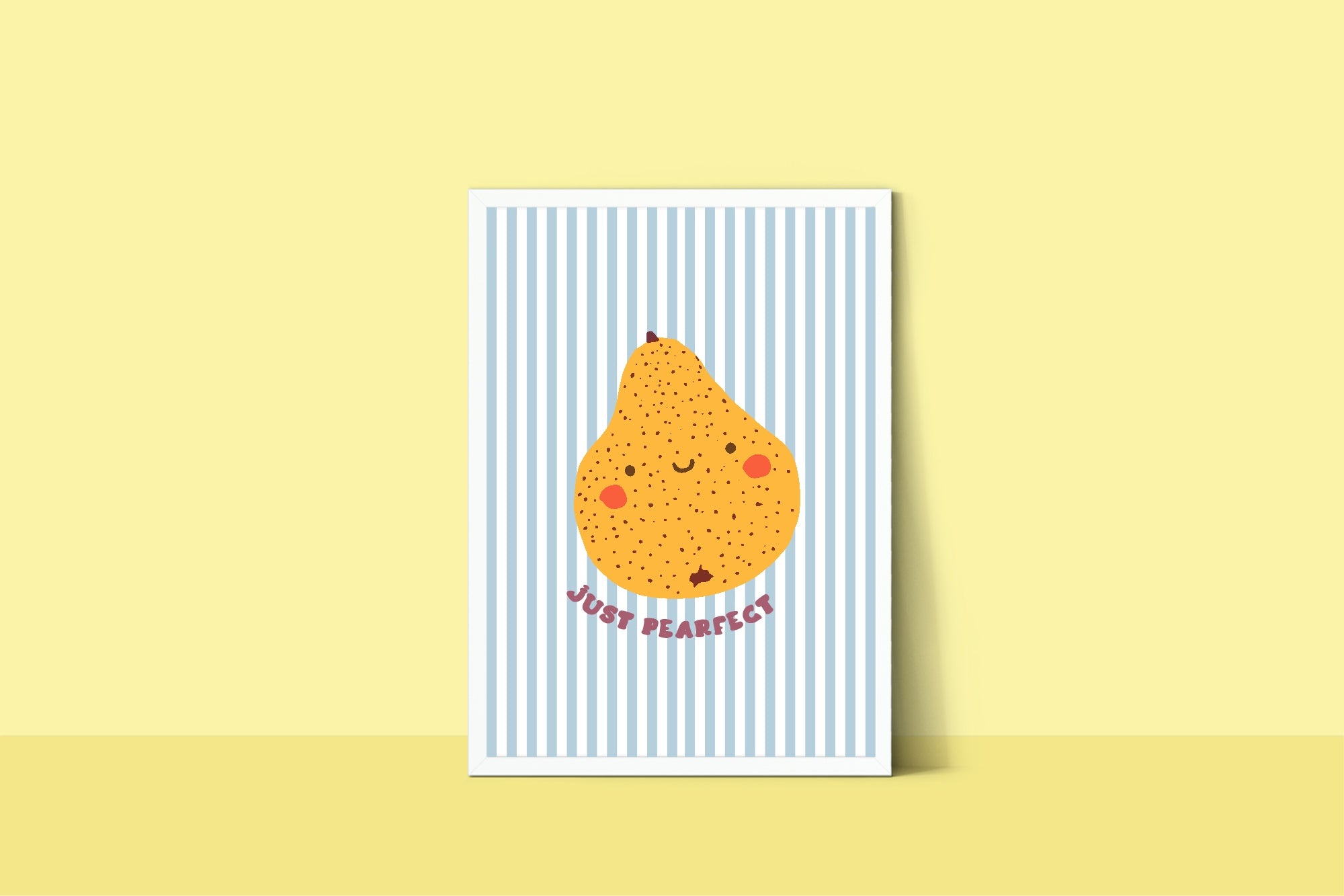 Just Pearfect Wall Art Print