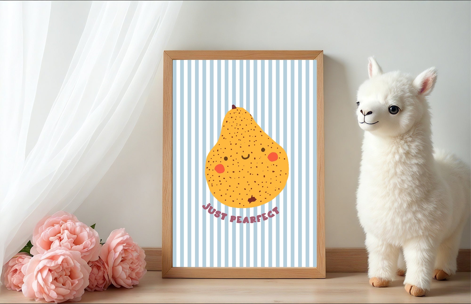 Just Pearfect Wall Art Print