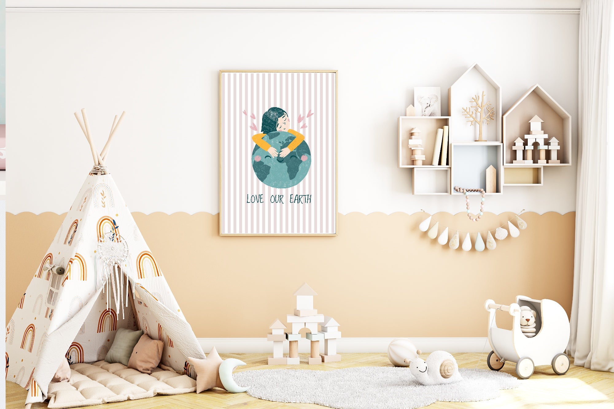 Love Our Earth Wall Art Print