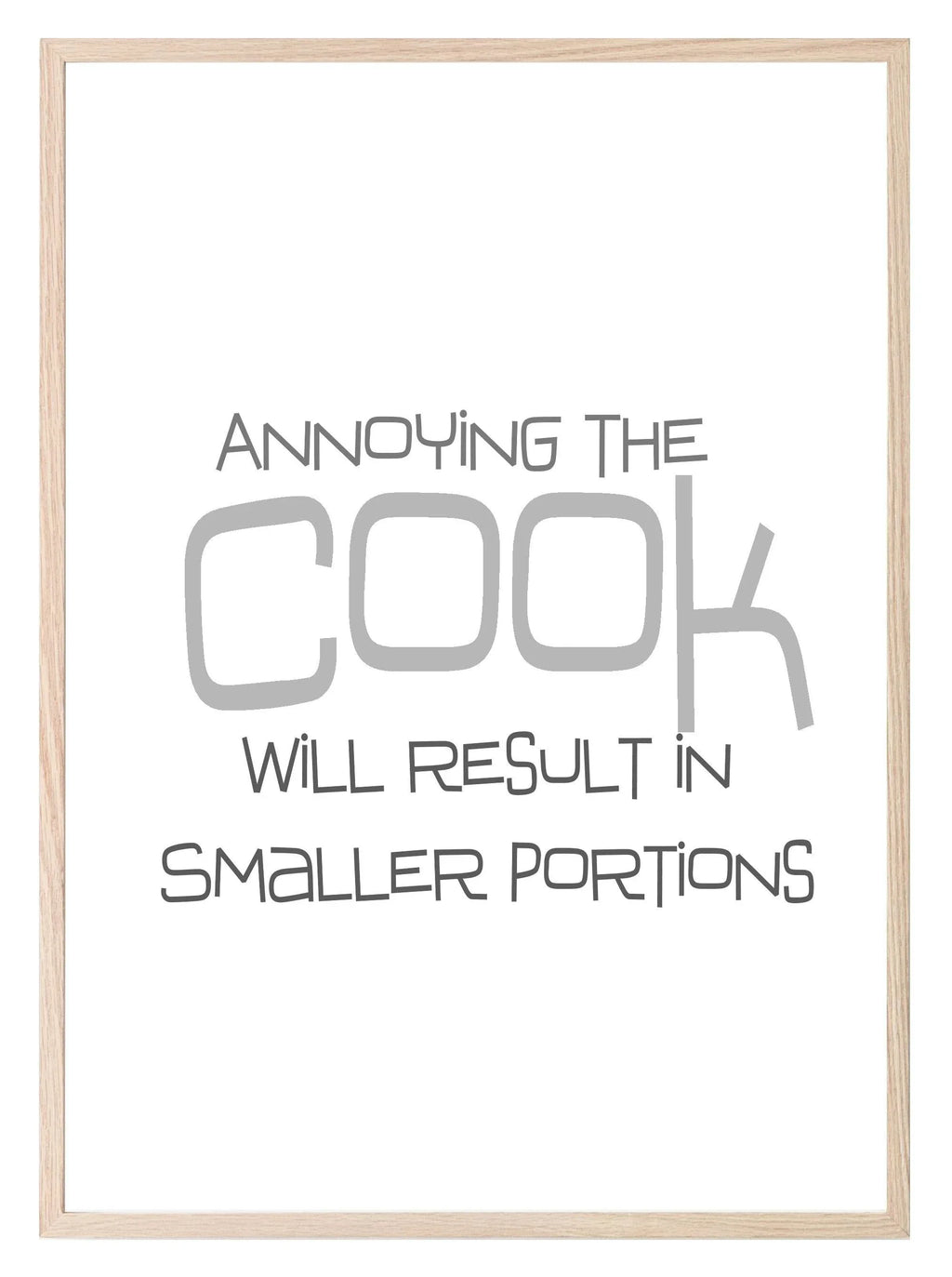 Annoying The Cook Print | Fun Kitchen & BBQ Print - Larosier Prints