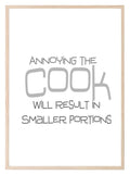 Annoying The Cook Print | Fun Kitchen & BBQ Print - Larosier Prints