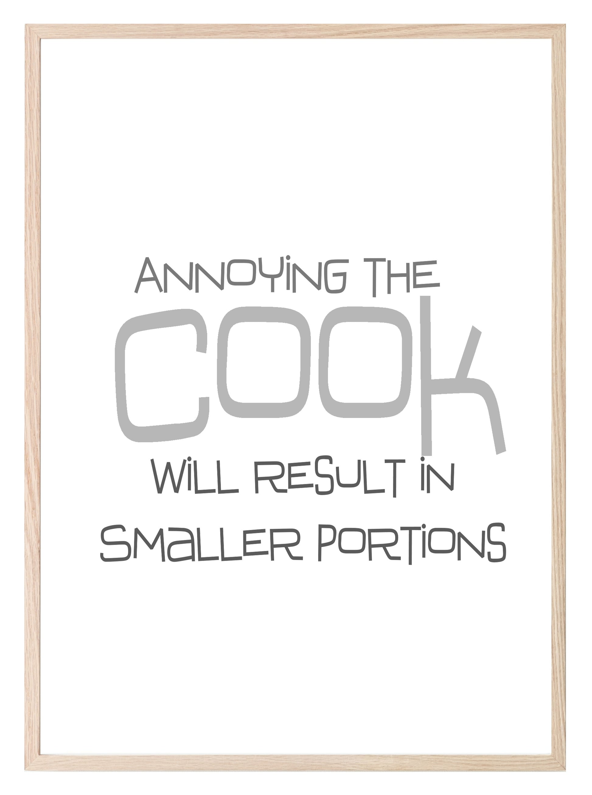 Annoying The Cook Print | Fun Kitchen & BBQ Print