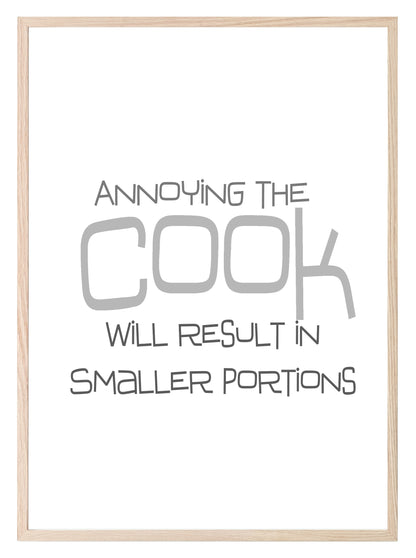 Annoying The Cook Print | Fun Kitchen & BBQ Print