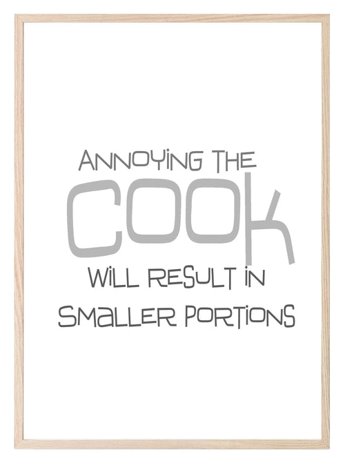 Annoying The Cook Print | Fun Kitchen & BBQ Print - Larosier Prints