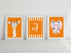 Personalised Emmie & Gillie Sunglasses Set of 3 Kids Prints | Nursery Wall Art