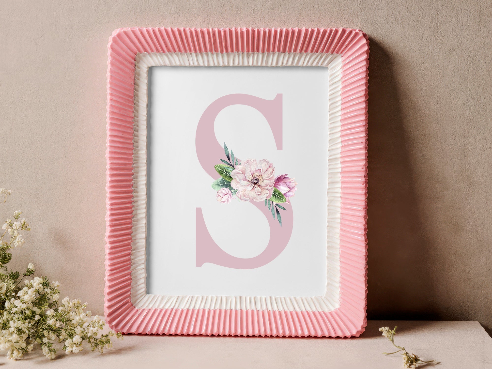 Personalised Set Of 3 Emmie Elephant & Gillie Giraffe Wall Art Prints | Kids Animal Posters