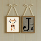 Personalised Smartly Dressed Emmie & Gillie Set of 3 Kids Prints