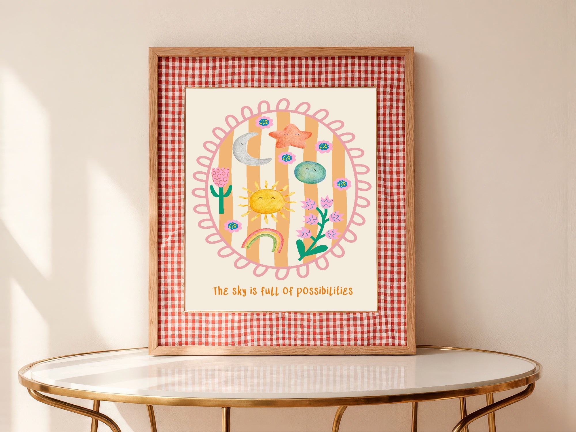 The Sky Is Full Of Possibilities Print | Inspirational Kids Wall Art