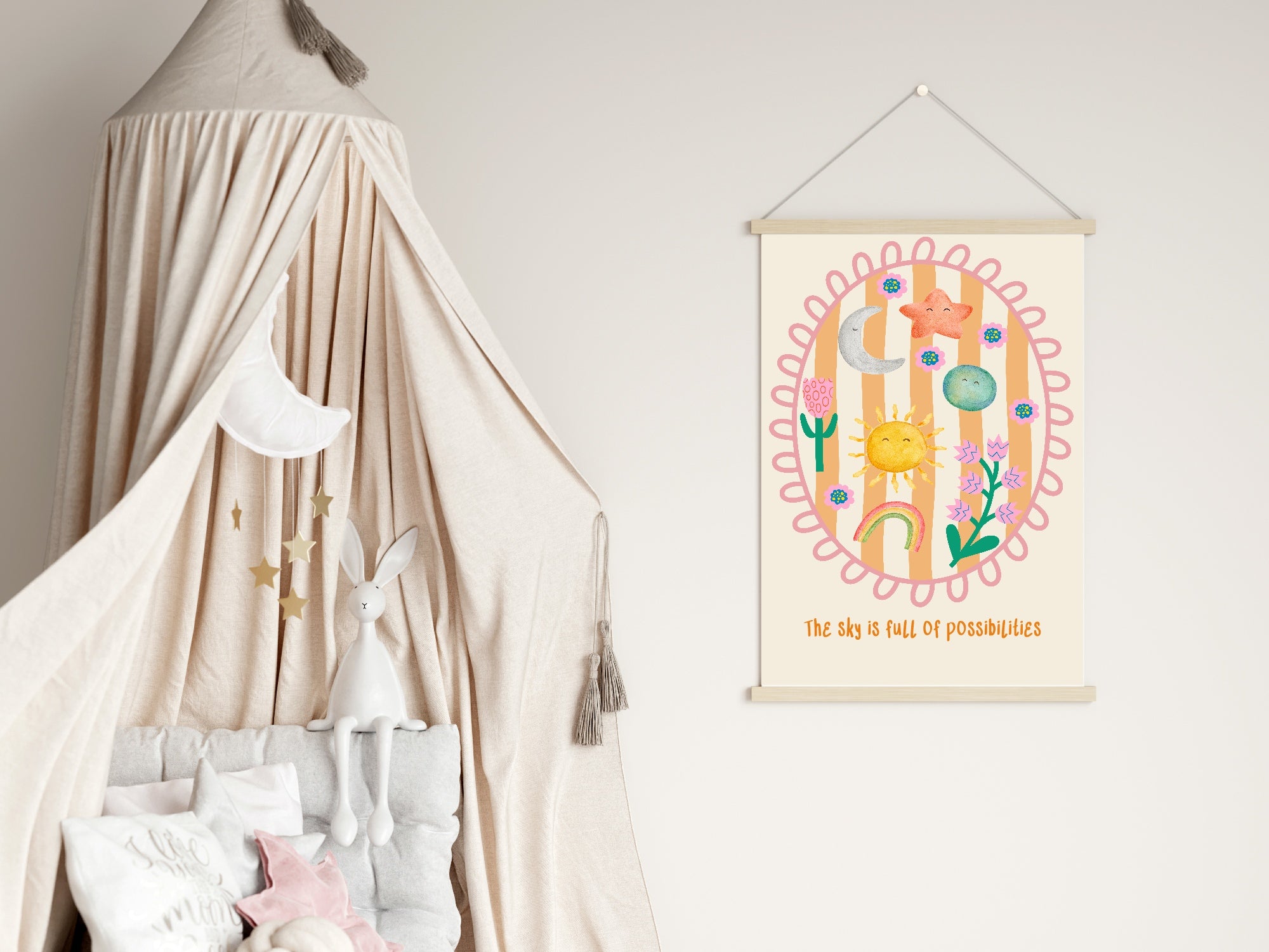 The Sky Is Full Of Possibilities Print | Inspirational Kids Wall Art