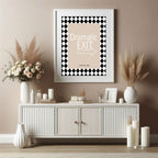 Dramatic Exit Print | Funny Typography Wall Art