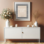 Dramatic Exit Print | Funny Typography Wall Art