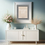 Dramatic Exit Print | Funny Typography Wall Art