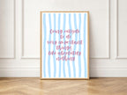 Going Outside Sarcastic Garden Wall Art Print
