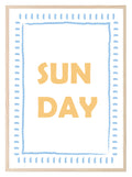 Sun Day Print | Playful Summer Wall Art