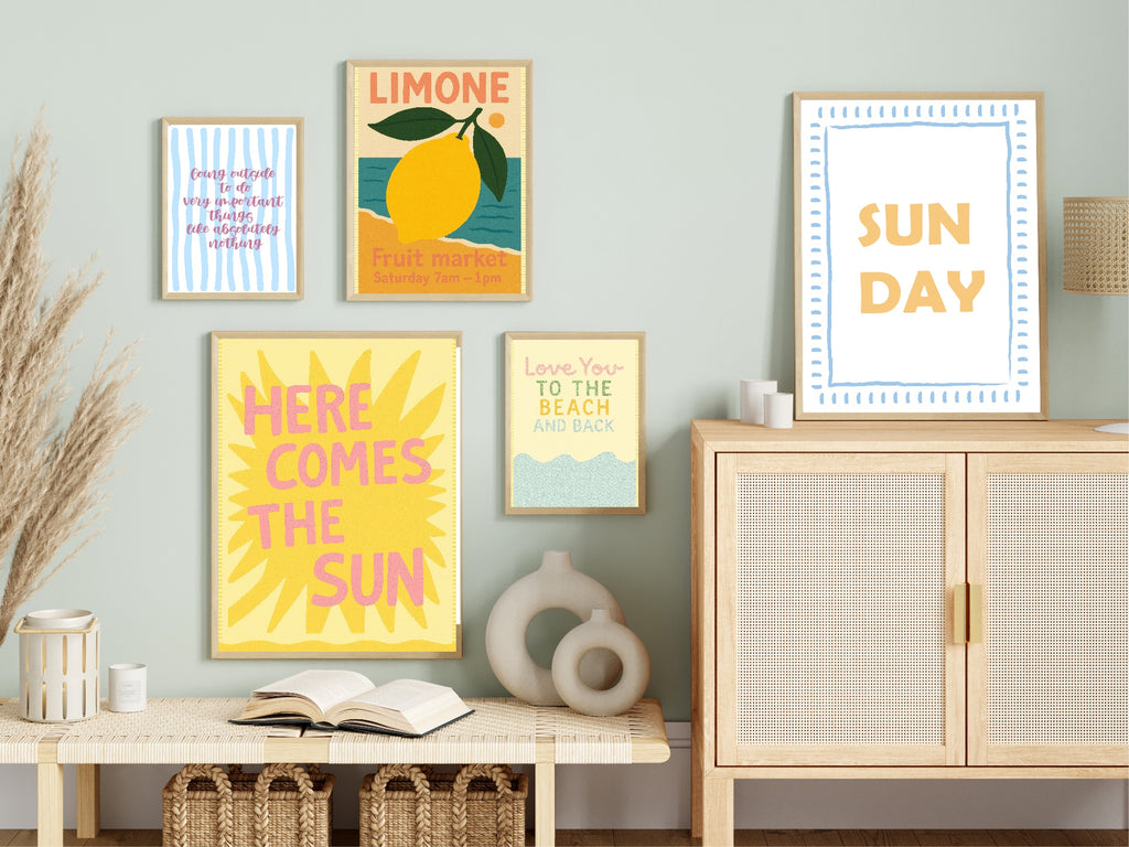 Here Comes The Sun Wall Art Print