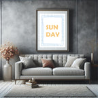 Sun Day Print | Playful Summer Wall Art