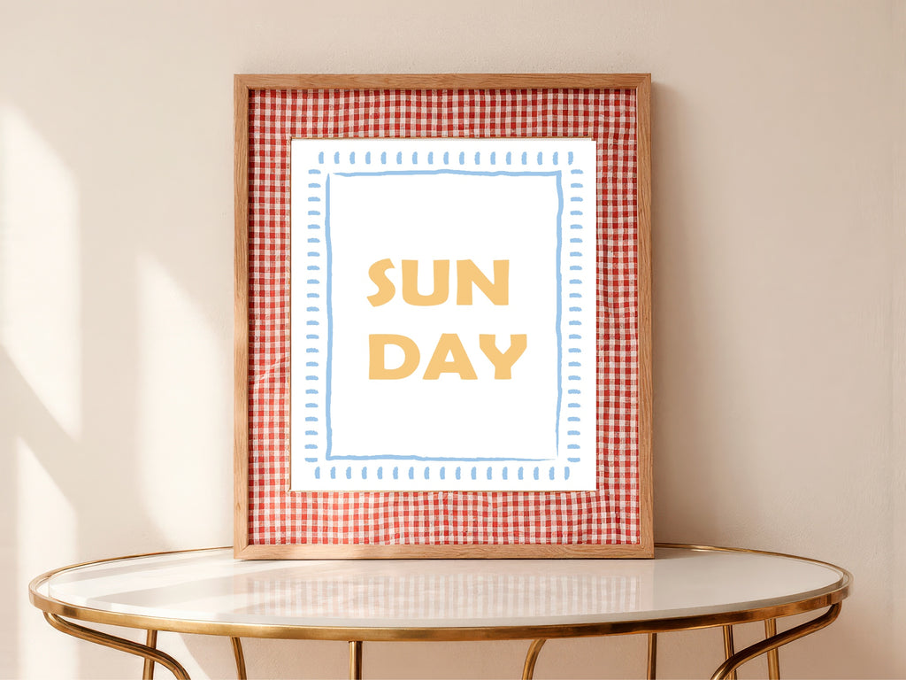 Sun Day Print | Playful Summer Wall Art