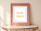 Sun Day Print | Playful Summer Wall Art