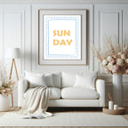 Sun Day Print | Playful Summer Wall Art