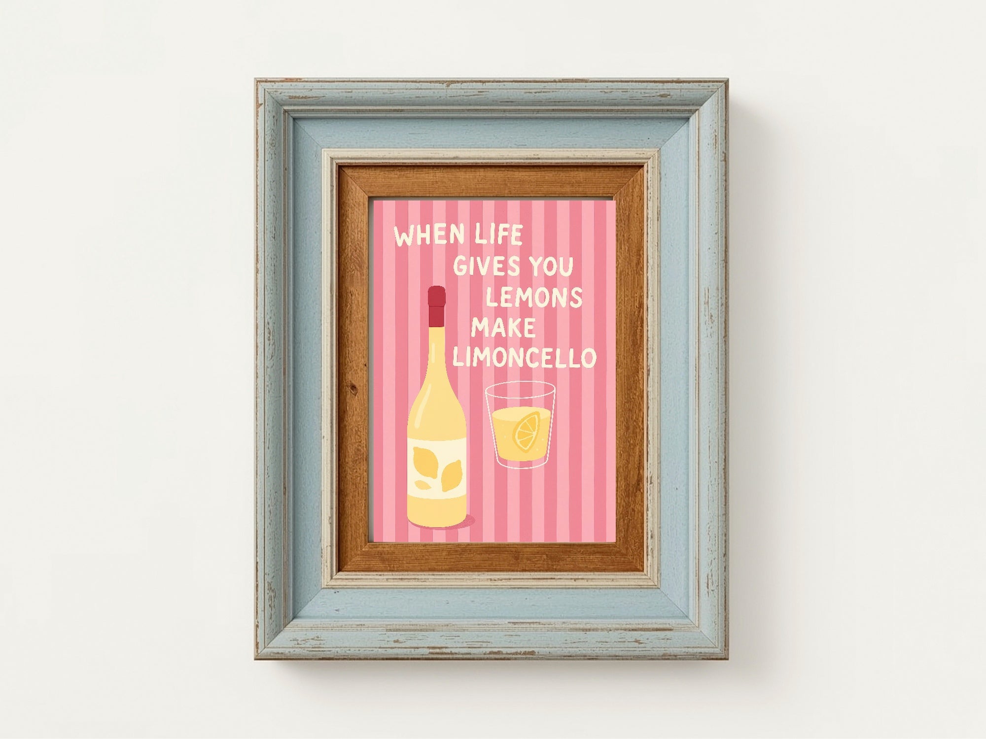 When Life Gives You Lemons Make Limoncello Wall Art Print