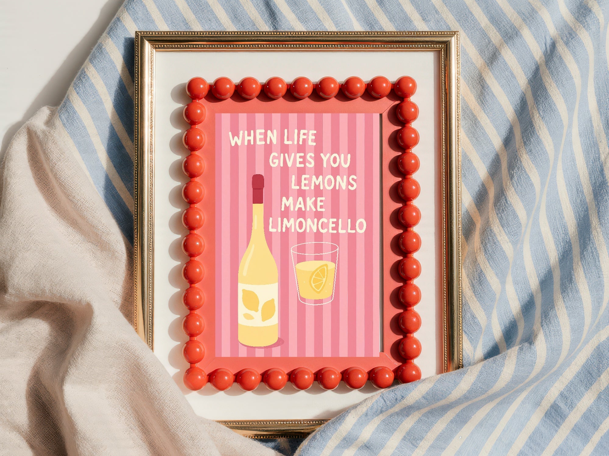 When Life Gives You Lemons Make Limoncello Wall Art Print
