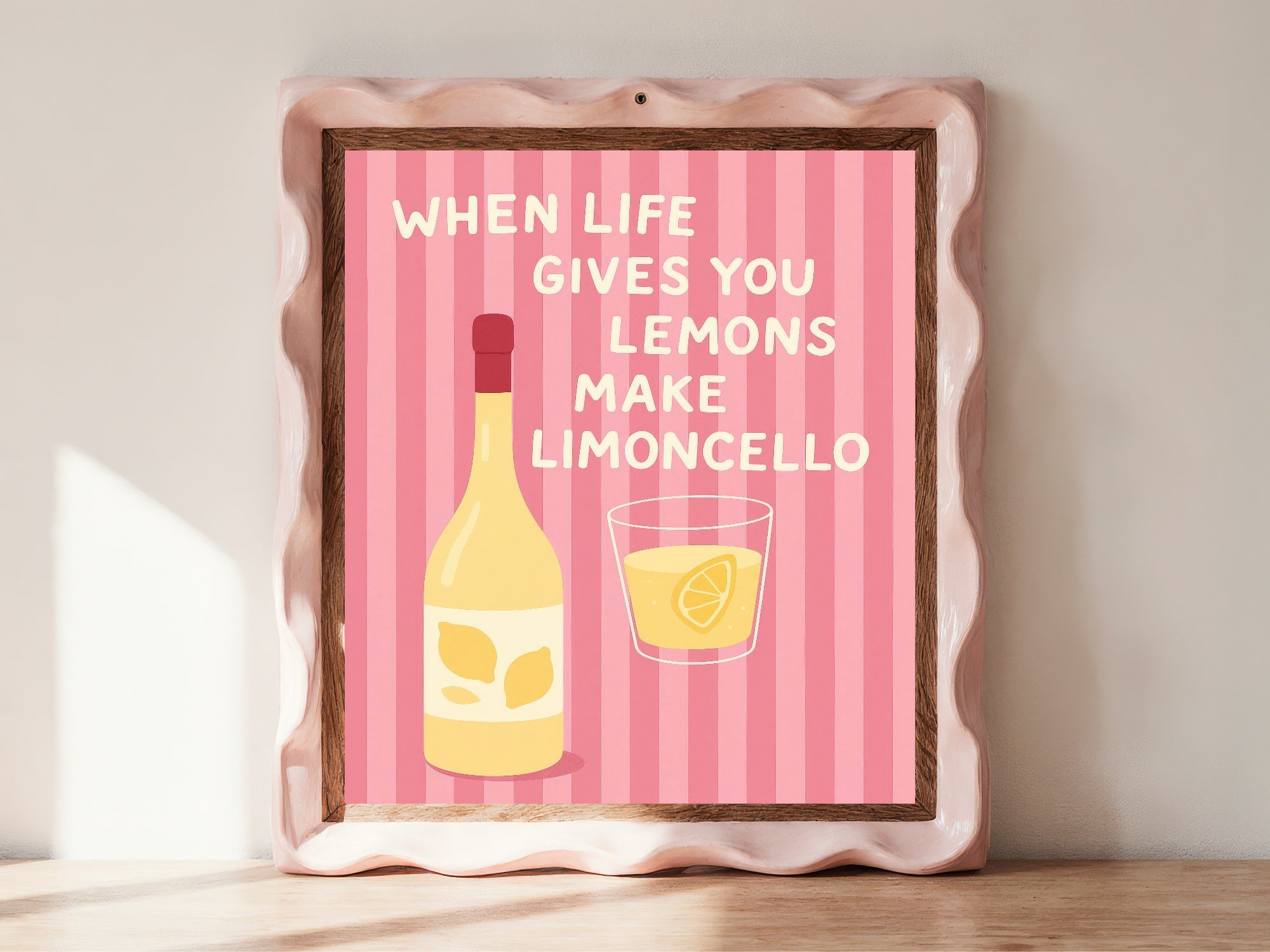 When Life Gives You Lemons Make Limoncello Wall Art Print