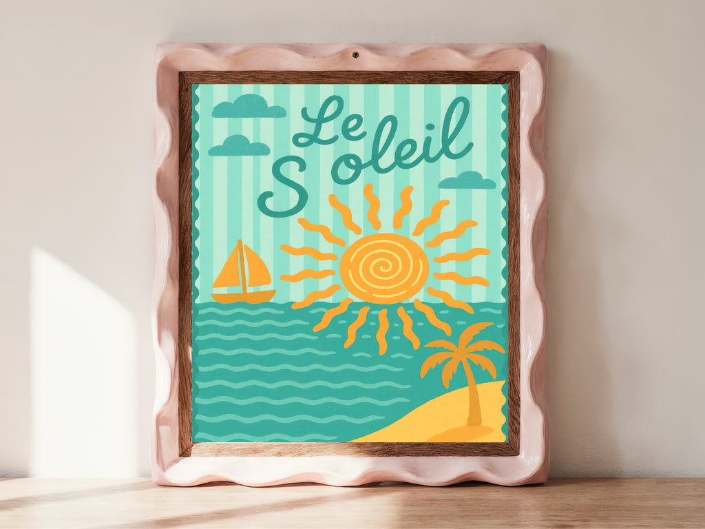 Le Soleil Wall Art Print