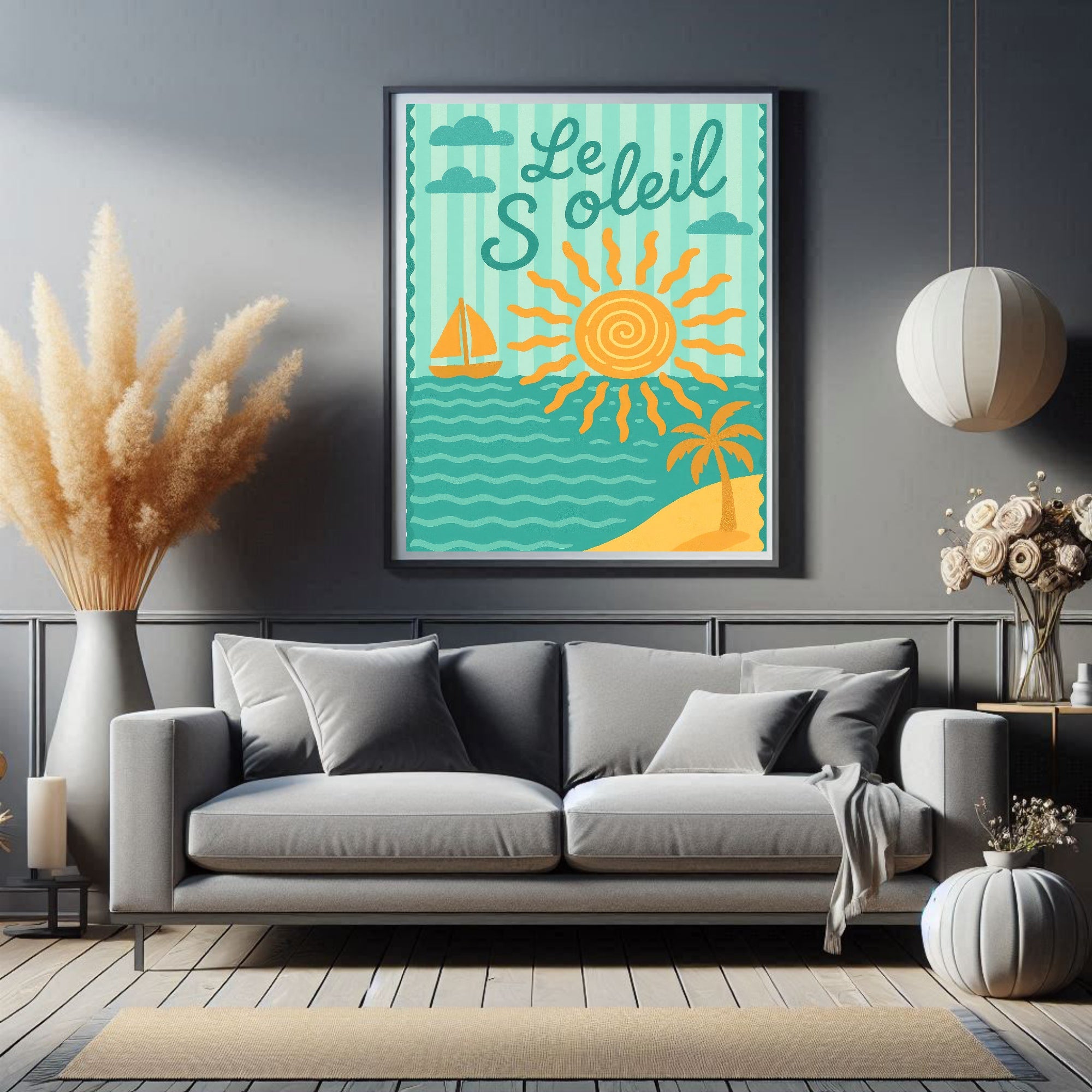 Le Soleil Wall Art Print