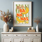 This Is Bananas Print | Fun Fruit Wall Art