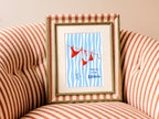 Take Me to the Beach Print | Colourful Coastal Wall Art