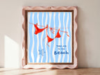 Take Me to the Beach Print | Colourful Coastal Wall Art
