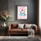 Scoop There It Is Print | Fun Ice Cream Wall Art