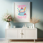 Scoop There It Is Print | Fun Ice Cream Wall Art