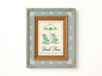 Beach Please Deck Chairs Wall Art Print