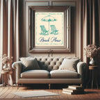 Beach Please Deck Chairs Wall Art Print