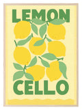 Limoncello Cocktail Print | Colourful Italian Wall Art