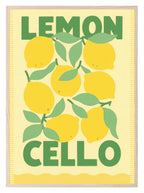 Limoncello Cocktail Print | Colourful Italian Wall Art