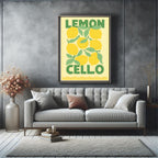 Limoncello Cocktail Print | Colourful Italian Wall Art