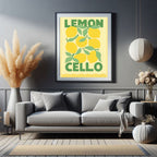 Limoncello Cocktail Print | Colourful Italian Wall Art