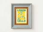 Limoncello Cocktail Print | Colourful Italian Wall Art
