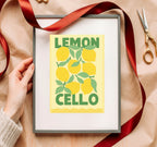 Limoncello Cocktail Print | Colourful Italian Wall Art