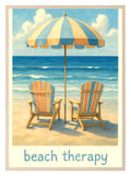 Beach Therapy Print | Colourful Coastal Wall Art