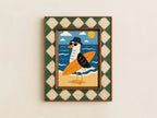 Surfing Seagull Print | Fun Coastal Kids Wall Art