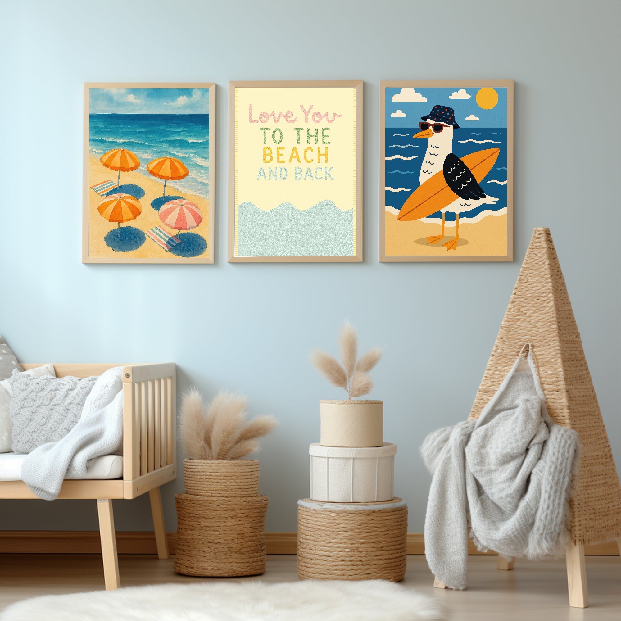 Love You To The Beach & Back Wall Art Print